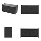 Timechee Entyrway Shoe Change Bench Storage Cabinets with Cushion