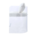 Somette Acrylic Counter Height Stool with Plush White Upholstery - N/A