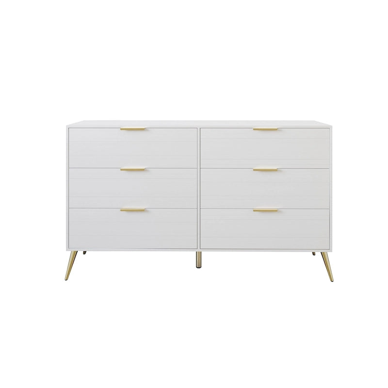 CraftPorch Contemporary 6-Drawers Wooden Dresser