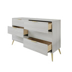 CraftPorch Contemporary 6-Drawers Wooden Dresser