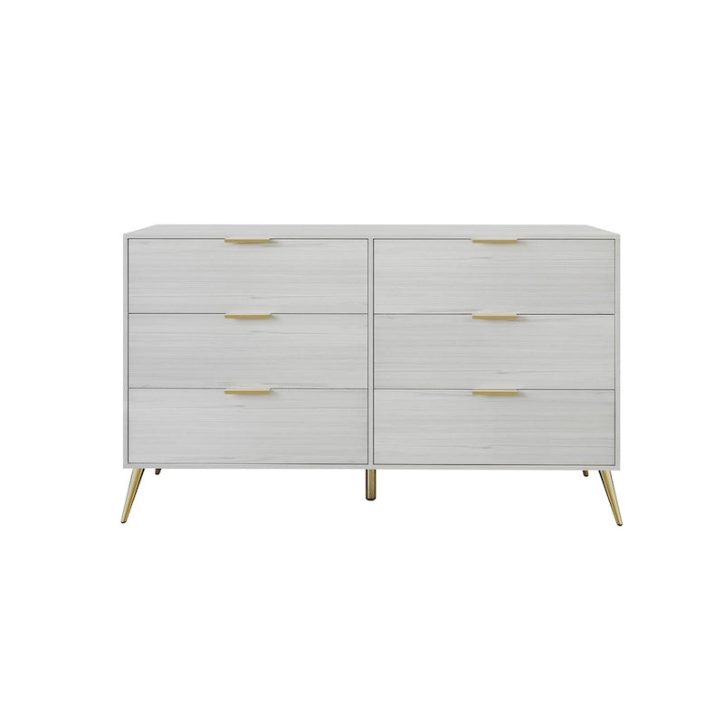 CraftPorch Contemporary 6-Drawers Wooden Dresser