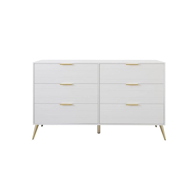 CraftPorch Contemporary 6-Drawers Wooden Dresser
