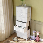 7 Drawers Chest Furniture Storage Tower Organizer Unit for Bedroom