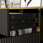 Sideboard Dresser Cabinet Storage Console Televison Table Pop-up Door