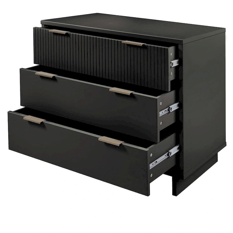 Manhattan Comfort Granville 38.18  Modern Standard 3 Drawer Dresser
