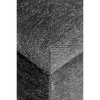 Brooke 10 Button Tuft Charcoal Upholstered Long Storage Bench Ottoman