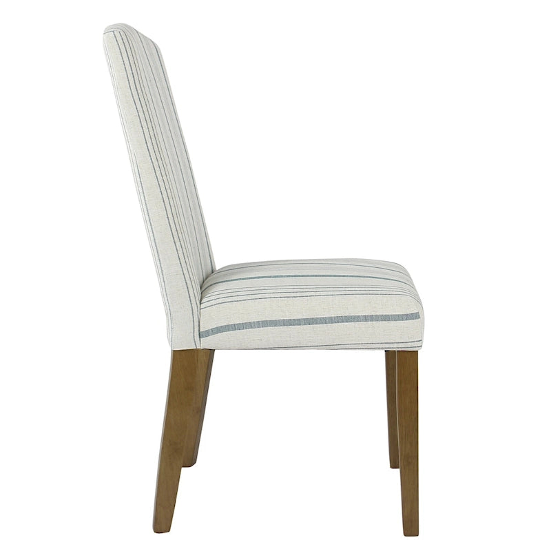 HomePop Classic Parsons Dining Chair - Blue Calypso Stripe (Set of 2)