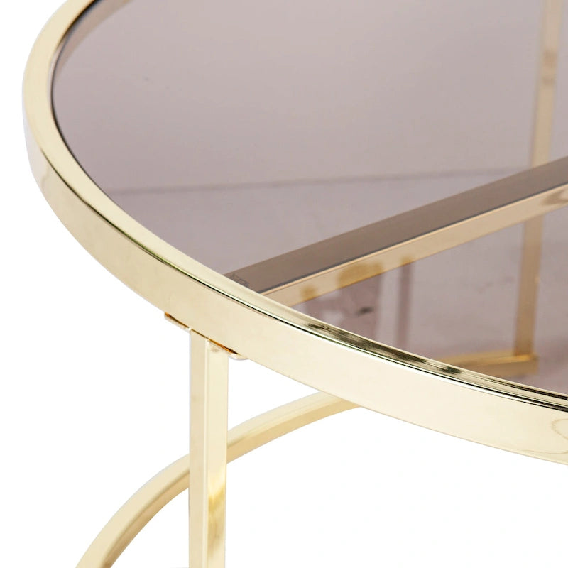 SEI Furniture Marlei Modern 2-Piece Nesting Coffee Table