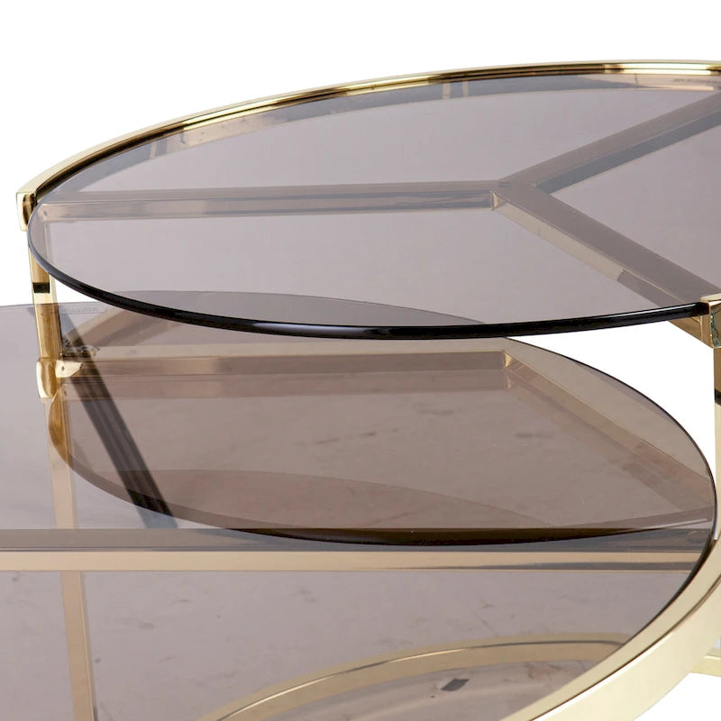 SEI Furniture Marlei Modern 2-Piece Nesting Coffee Table
