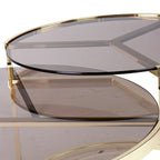 SEI Furniture Marlei Modern 2-Piece Nesting Coffee Table