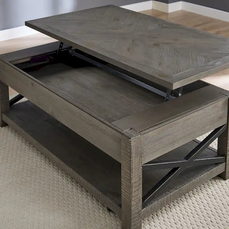 Steve Silver Dawson Distressed Driftwood Lift-Top Coffee Table