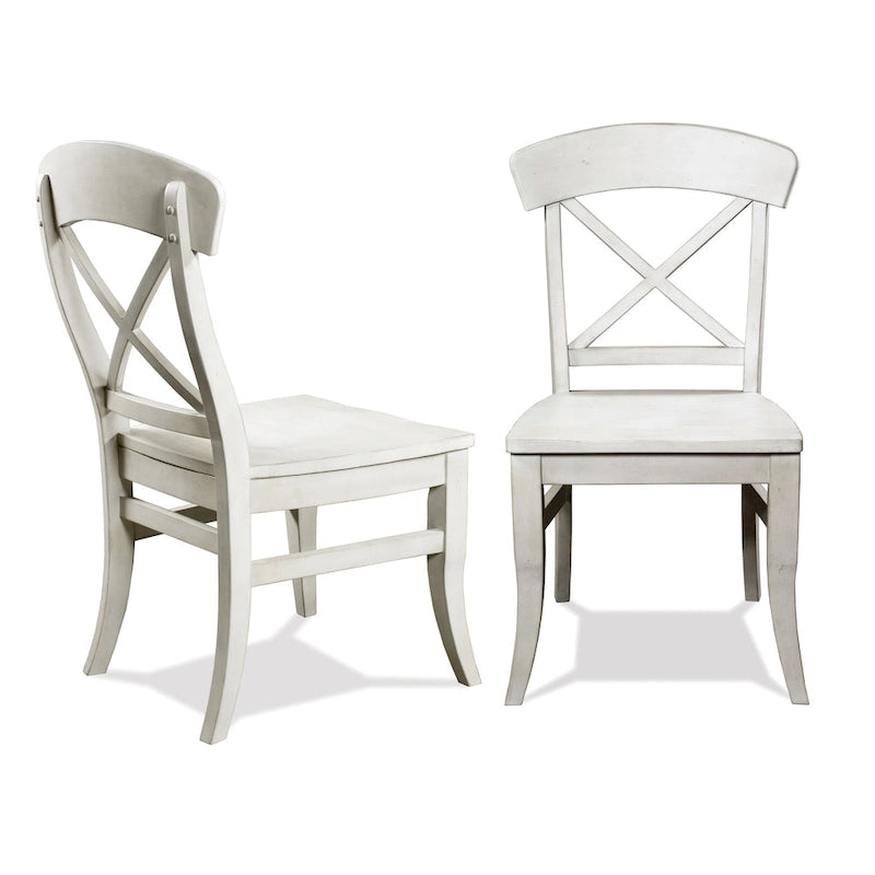 Roundhill Furniture Harola 5-Piece Dining Set, Round Pedestal Dining Table with 18 Leaf, 4 Side Chairs