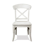Roundhill Furniture Harola 5-Piece Dining Set, Round Pedestal Dining Table with 18 Leaf, 4 Side Chairs
