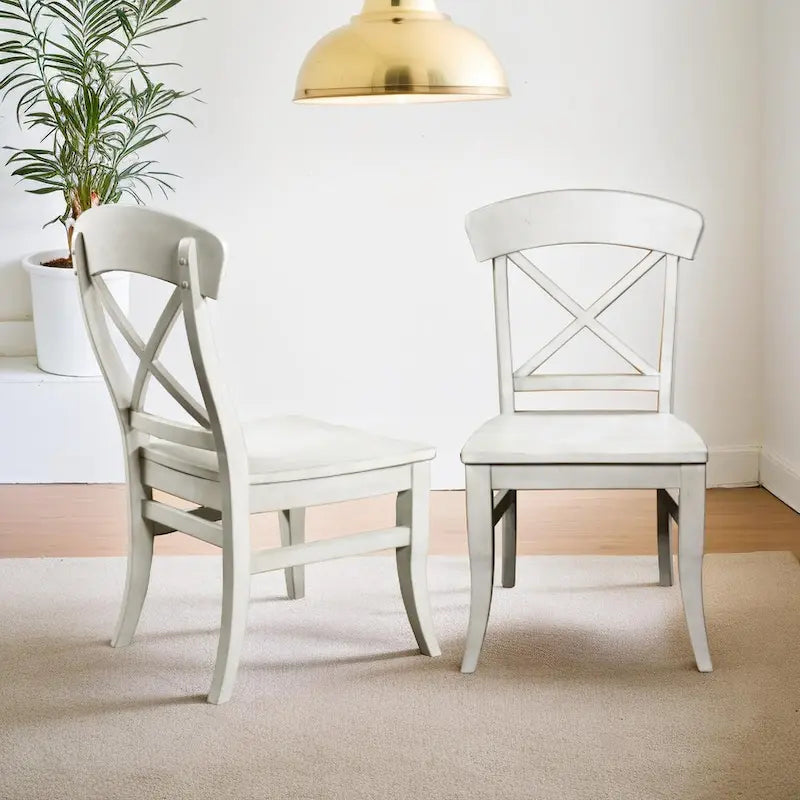 Roundhill Furniture Harola 5-Piece Dining Set, Round Pedestal Dining Table with 18 Leaf, 4 Side Chairs