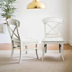 Roundhill Furniture Harola 5-Piece Dining Set, Round Pedestal Dining Table with 18 Leaf, 4 Side Chairs