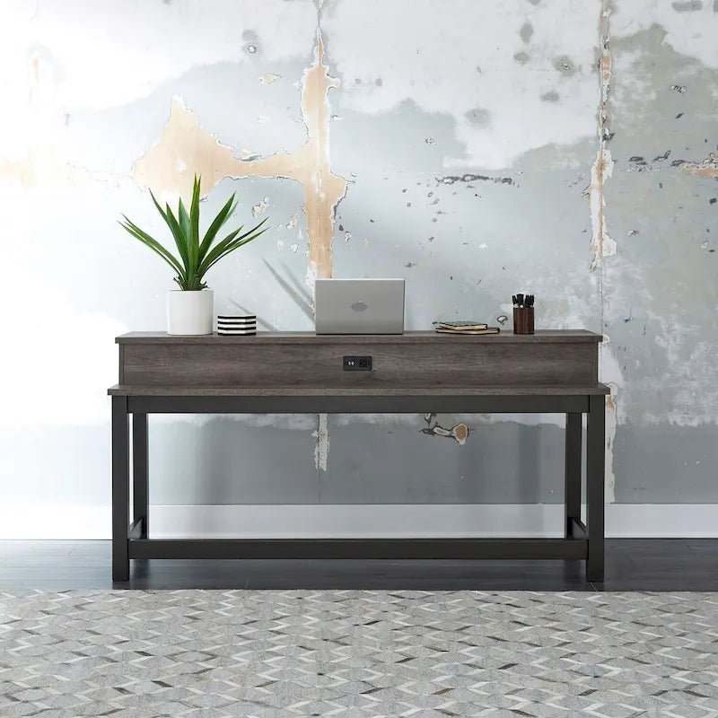 Tanners Creek Grey Console and Stools 4 Piece Bar Table Set