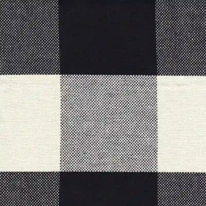HomePop Black Plaid Parsons Dining Chair (Set of 2)