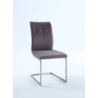 Somette Kalie Cantilever Side Chair with Highlight Stitching, Set of 2