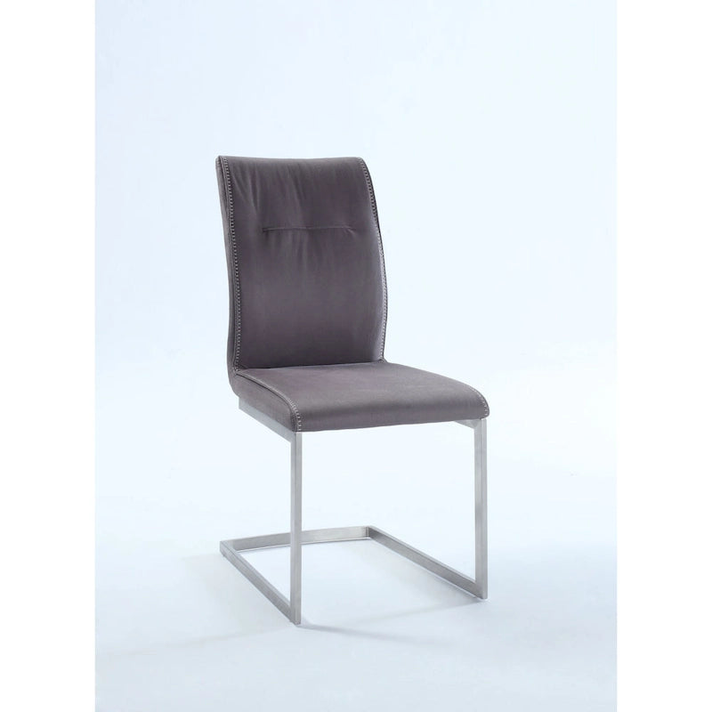 Somette Kalie Cantilever Side Chair with Highlight Stitching, Set of 2