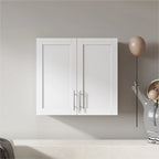 Stackable Storage Cabinet, White