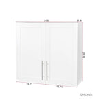 Stackable Storage Cabinet, White