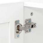 Stackable Storage Cabinet, White