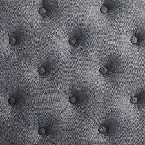 Abigal Charcoal Square Tufted Ottoman
