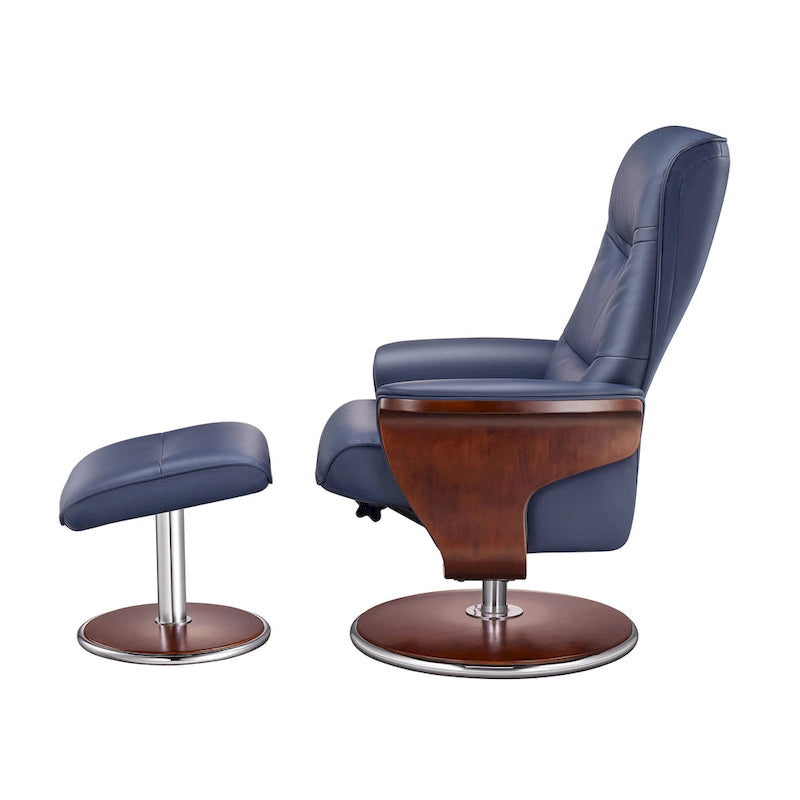 Milano Recliner Chair With Ottoman Artiva USA