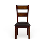 Paur Farmhouse Brown Wood Dining Chairs (Set of 2) by Furniture of America