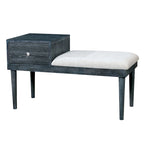 Jays Contemporary Grey Solid Wood 1-Drawer Accent Bench by Furniture of America