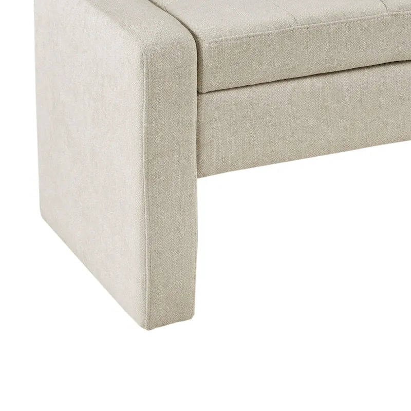 Madison Park Payden Cream Soft Close Storage Bench