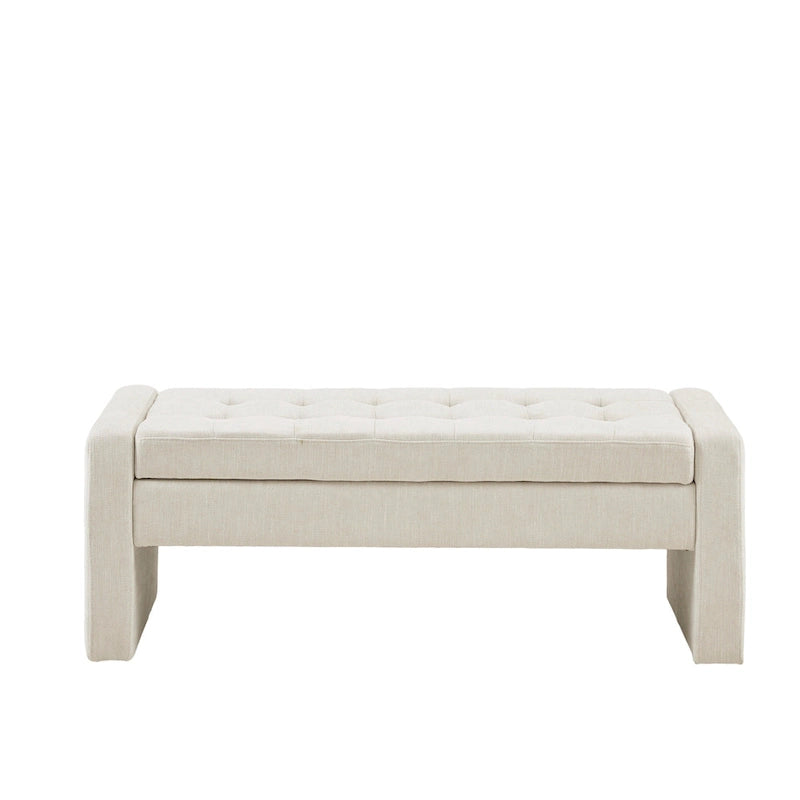 Madison Park Payden Cream Soft Close Storage Bench