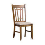 Santa Rosa Antique Honey Lattice Back Side Chair (Set of 2)