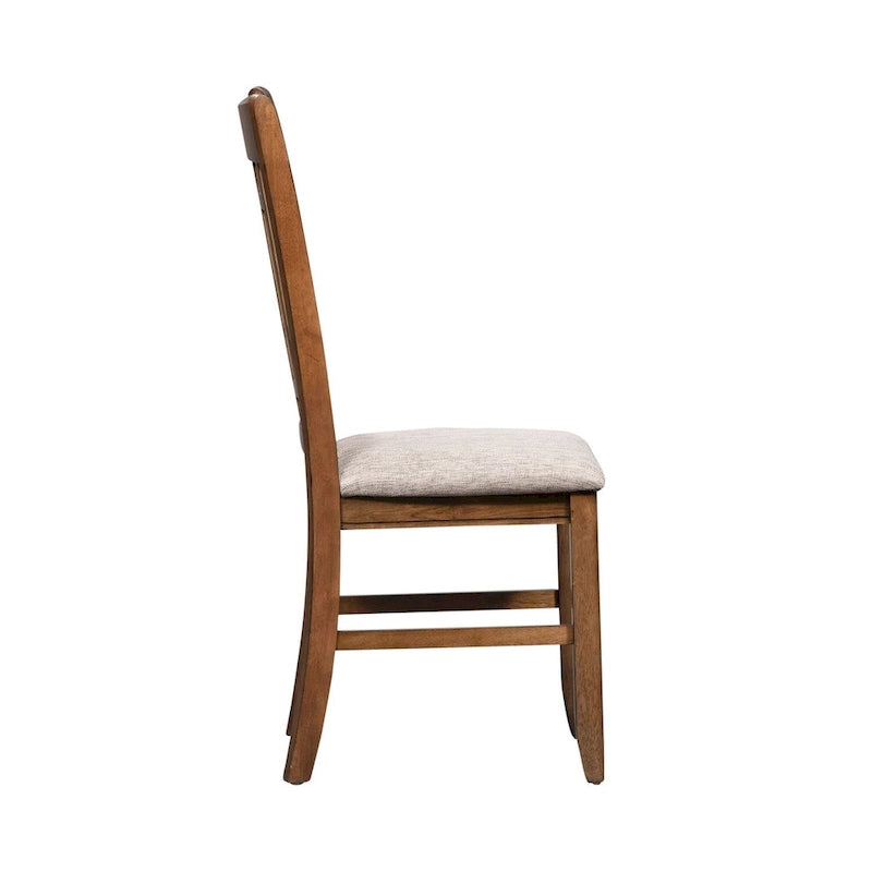 Santa Rosa Antique Honey Lattice Back Side Chair (Set of 2)