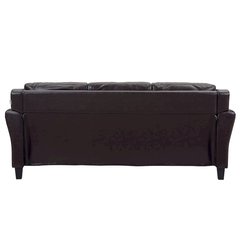 iLounge Harvard Faux Leather Sofa