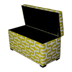 'Angela Embrace' Green Patterned Storage Trunk
