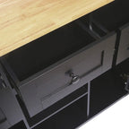 Drop-Leaf Counter top Kitchen Cart ,Kitchen Island with 3 Drawers