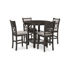 Signature Design by Ashley Langwest Counter Height Dining Table and 4 Barstools (Set of 5)