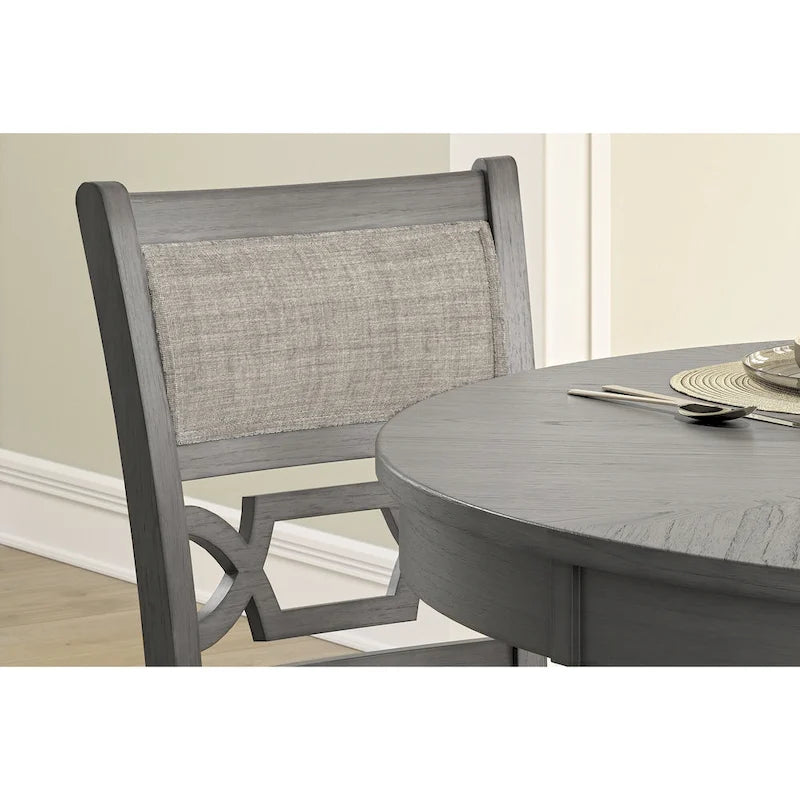 Signature Design by Ashley Langwest Counter Height Dining Table and 4 Barstools (Set of 5)