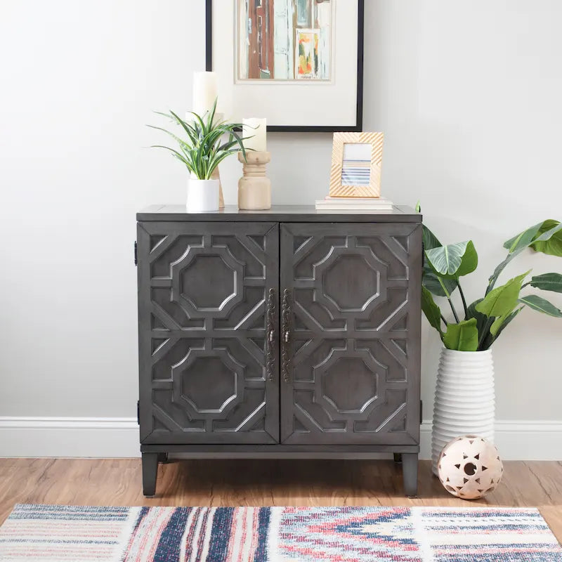 Chanters Solid Wood 2-Door Accent Cabinet
