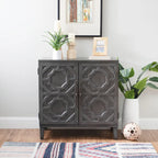 Chanters Solid Wood 2-Door Accent Cabinet