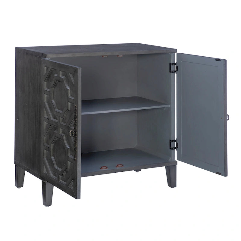 Chanters Solid Wood 2-Door Accent Cabinet