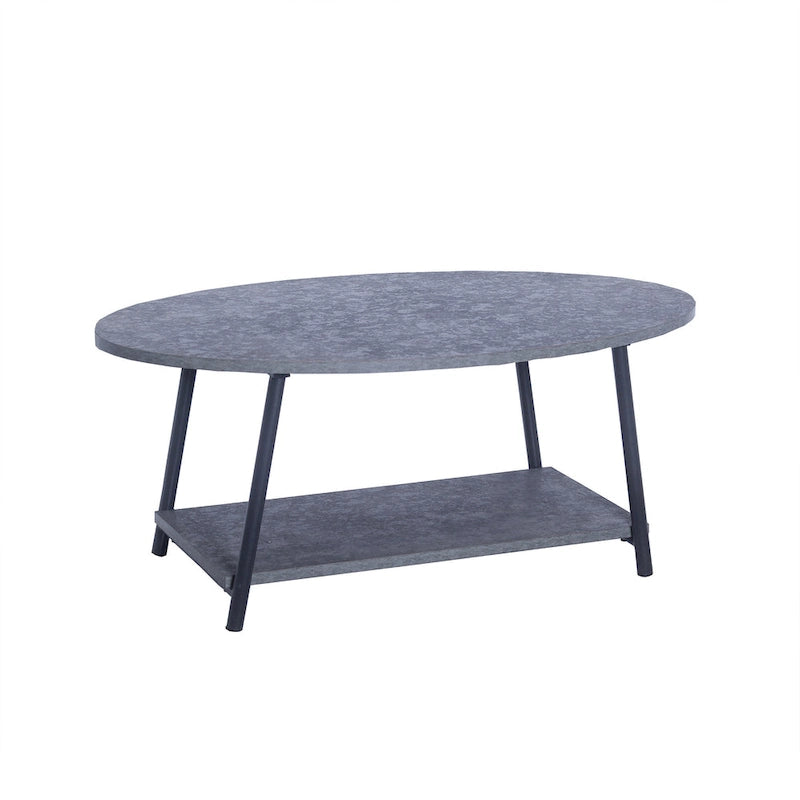 Household Essentials Coffee Table with Storage Shelf