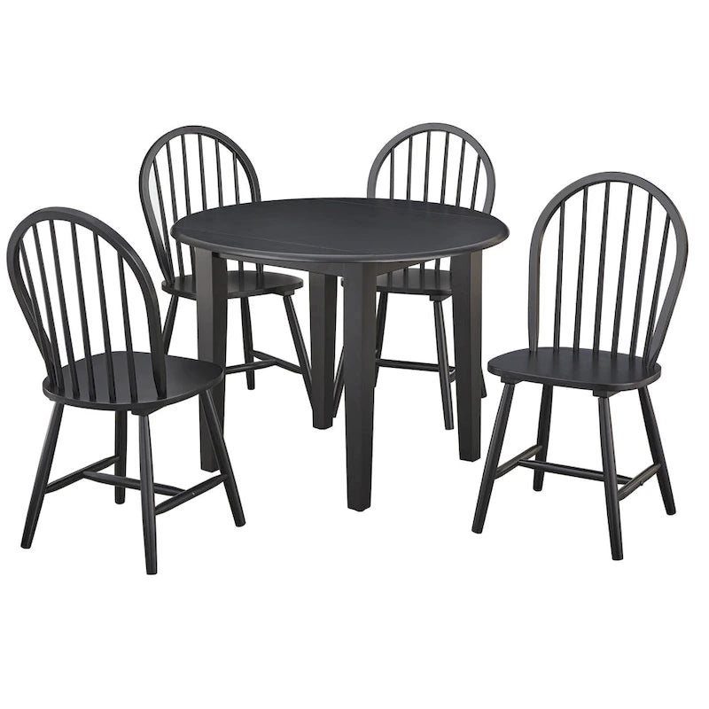 Simple Living Rollo Solid Wood Drop Leaf Dining Table