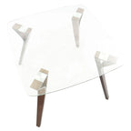 Folia Mid-century Modern Square Dining Table