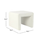 HomePop Modern Channel Ottoman