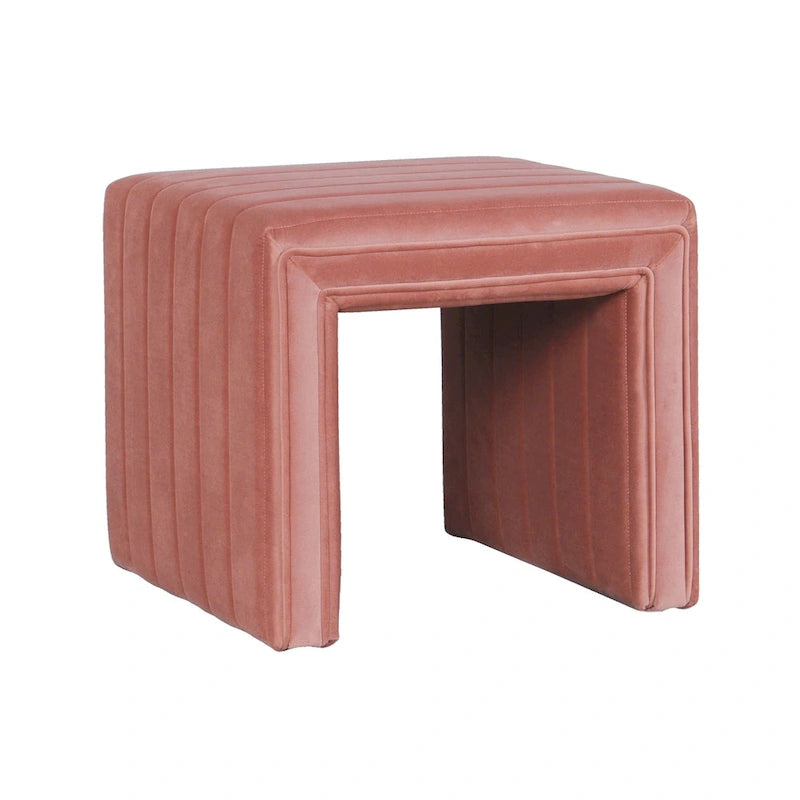 HomePop Modern Channel Ottoman