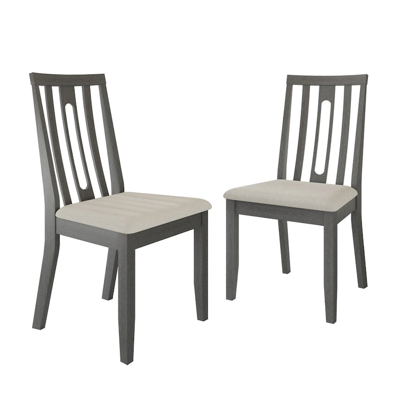 CraftPorch Contemporary Wooden Dining Chairs (Set of 2) - N/A