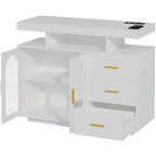 39Wide Sideboard With LED Light - N/A