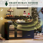 39Wide Sideboard With LED Light - N/A